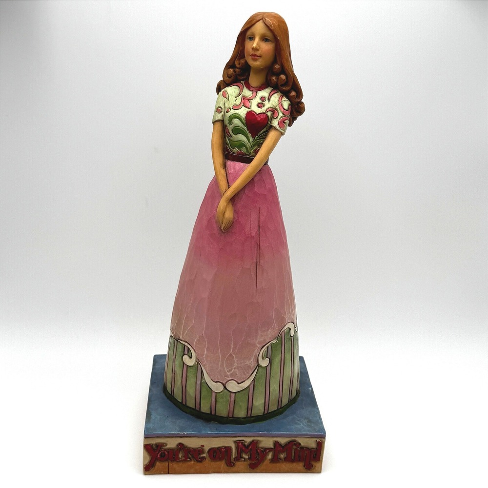Jim Shore Enesco Heartwood Creek You're On My Mind Figurine 4007238 Heart 2006